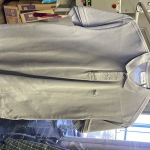 Grey Lacoste polo